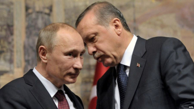 Президентите на Русия и Турция ще обсъждат днес в Сочи