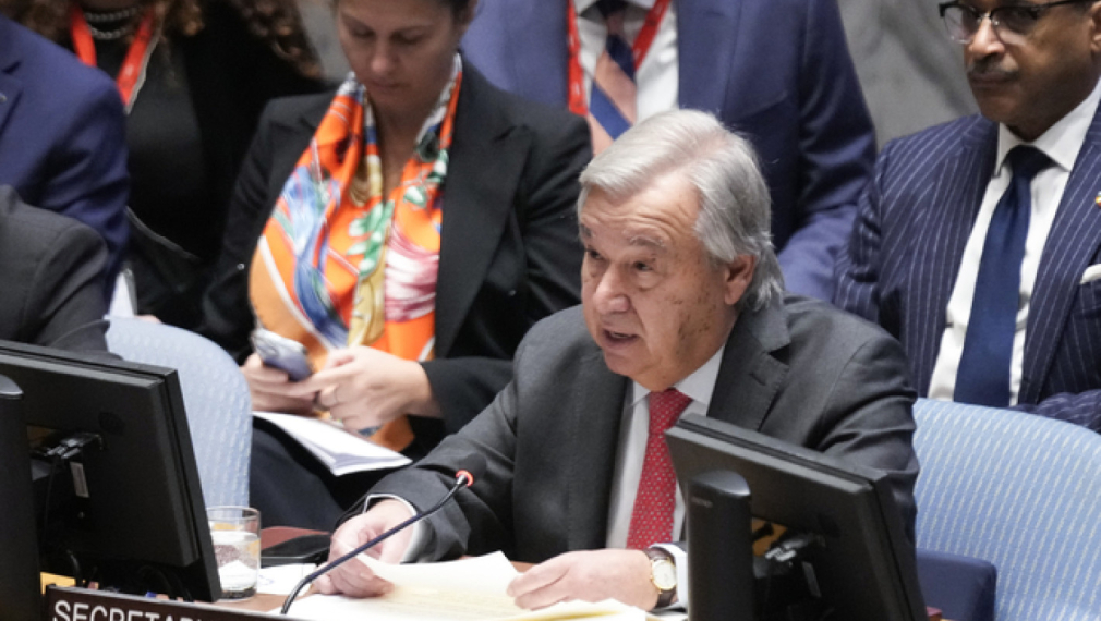 Генералният секретар на ООН осъди "очевидните нарушения" на Израел на международното хуманитарно право в Газа