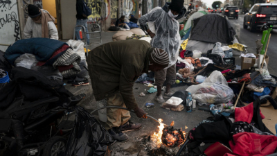 Бездомници в Лос Анджелис Около 653 000 души са бездомни