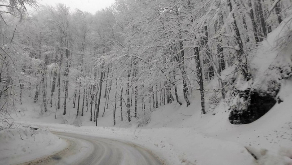 Отвориха за движение главния път Бургас - Варна. На прохода "Шипка" вали сняг, видимостта е ограничена