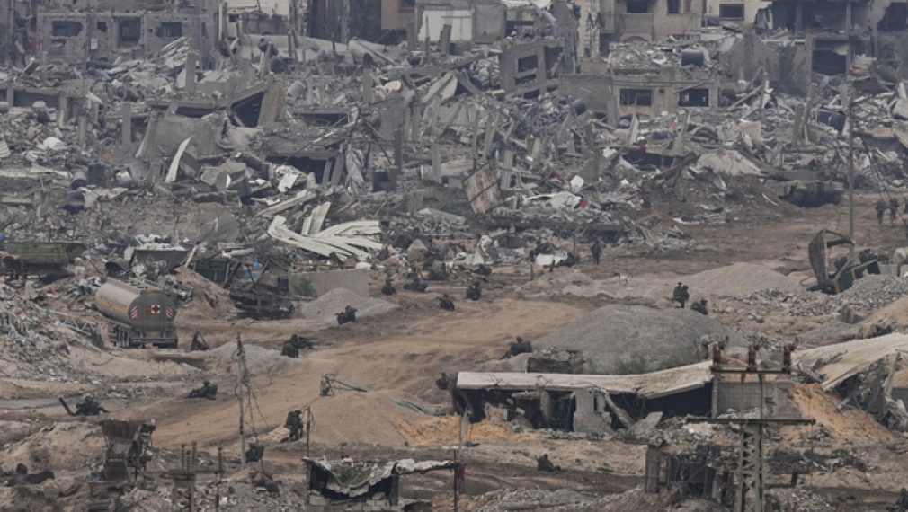 Израелски войници заемат позиции в ивицата Газа, 21 декември 2023