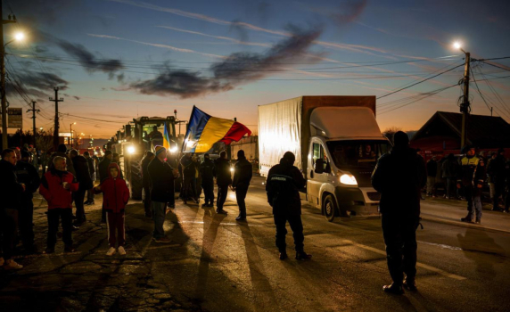 Масови протести на земеделци и превозвачи в Румъния
