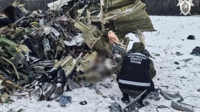 Руски самолет Ил 76 превозващ украински военнопленници вероятно е бил свален