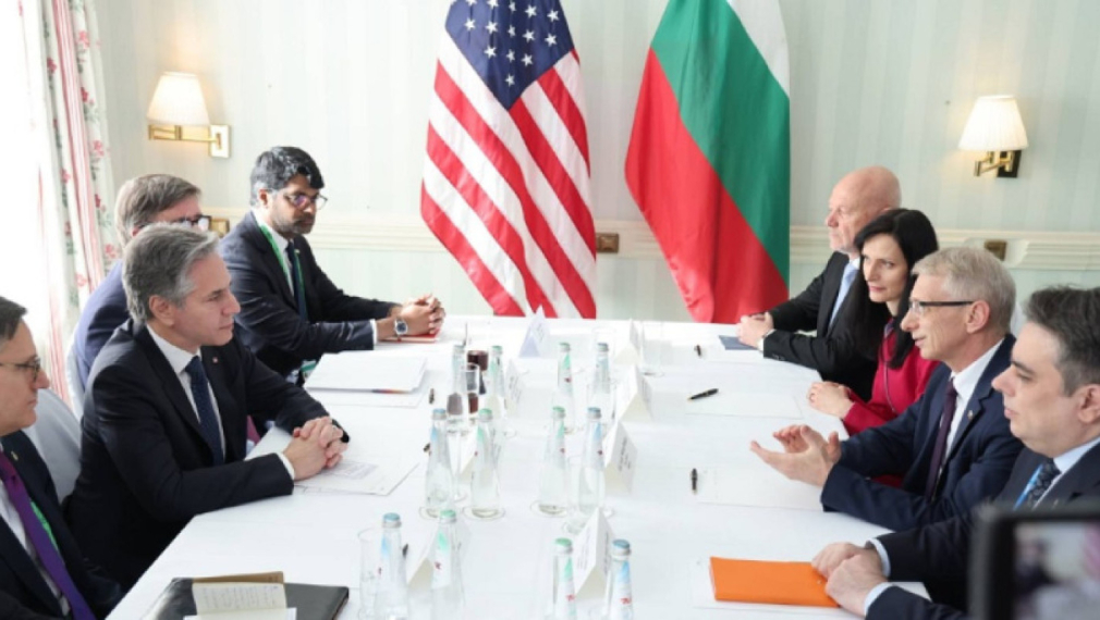 Антъни Блинкен на среща с Денков и Габриел: България е изключителен партньор за САЩ