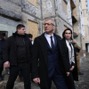 Денков посети разрушенията в Соломянския район в Киев