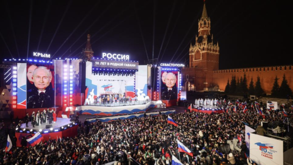 Над 80 хил. души участваха в концерт в Москва в чест на обединението на Крим с Русия