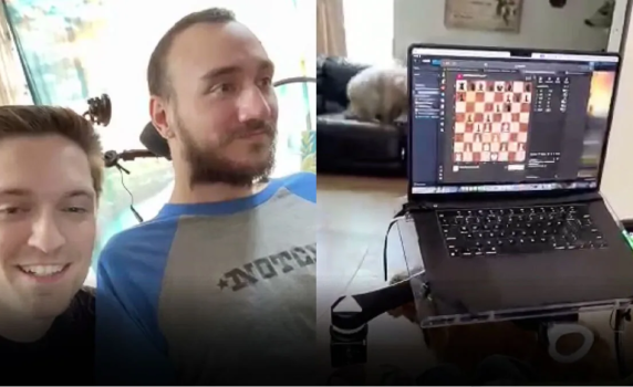 Илон Мъск показа как първият човек с чип в мозъка играе шах само с мисълта си (видео)