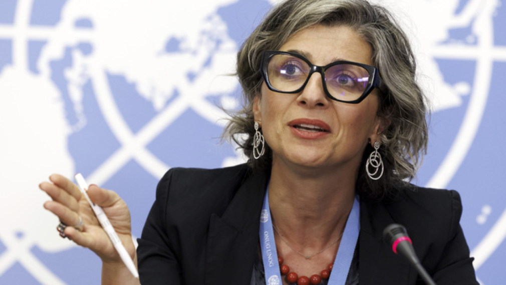 Снимка: Специалният докладчик на ООН, обвинила Израел в геноцид срещу палестинците, каза, че е бил заплашвана