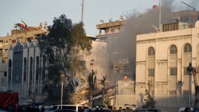 При израелския въздушен удар който разруши иранското консулство в Сирия
