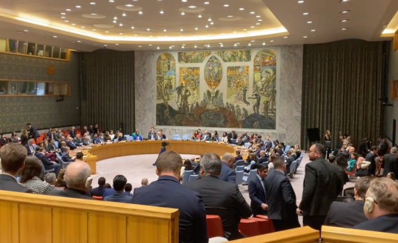 Половината присъстващи на Съвета за сигурност напуснаха залата преди речта на израелския посланик