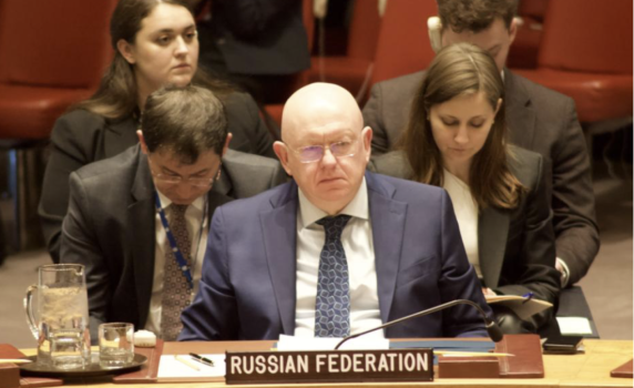Русия наложи вето на резолюция срещу надпреварата във въоръжаването в космоса. САЩ подозират, че се кани да разположи ядрена бомба
