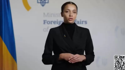 Новата говорителка на украинското външно министерство е генерирана от ИИ