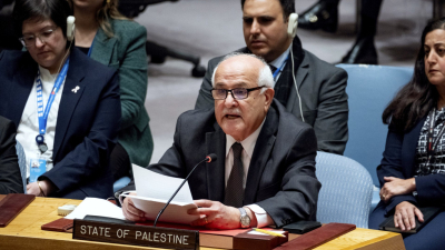 Общото събрание на ООН подкрепи пълноправното членство на Палестина