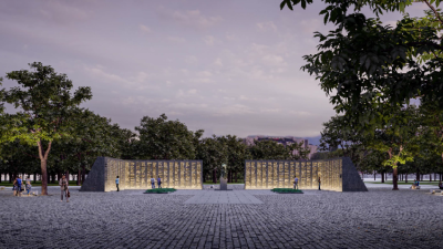 Мемориалът на загиналите войници до НДК. Проектът, който заслужаваше да спечели, но не бе избран от управата на София