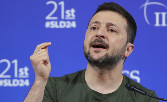 Зеленски се появи изненадващо на конференция по сигурността в Азия, разочарован е от Китай