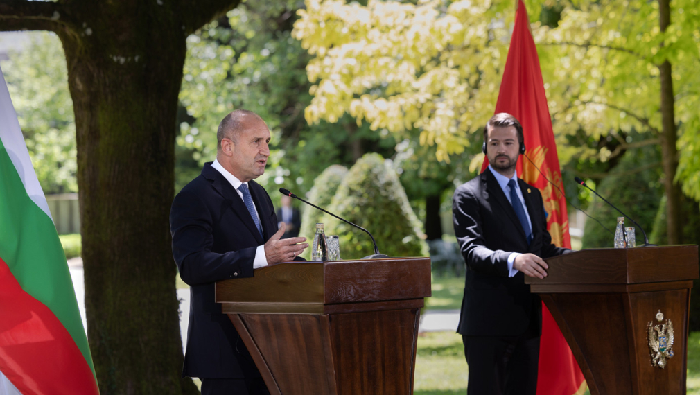 Румен Радев: България подкрепя примера на Черна гора за напредък в европейската интеграция