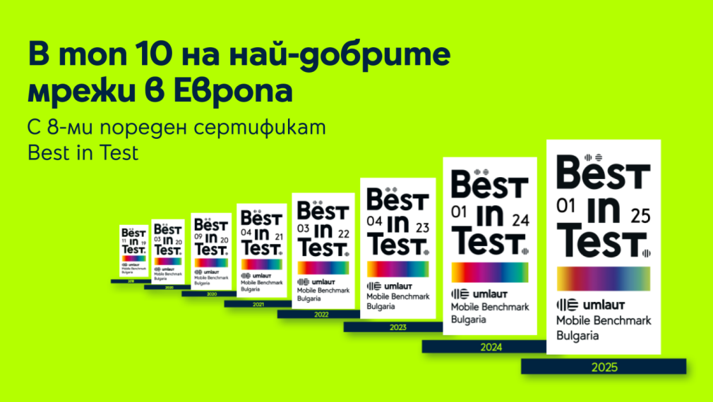 Yettel дава на всички клиенти неограничени мобилни данни на максимална скорост в най-добрата мрежа в България