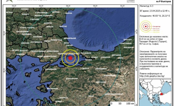 Земетресение от 6,2 разтърси Истанбул