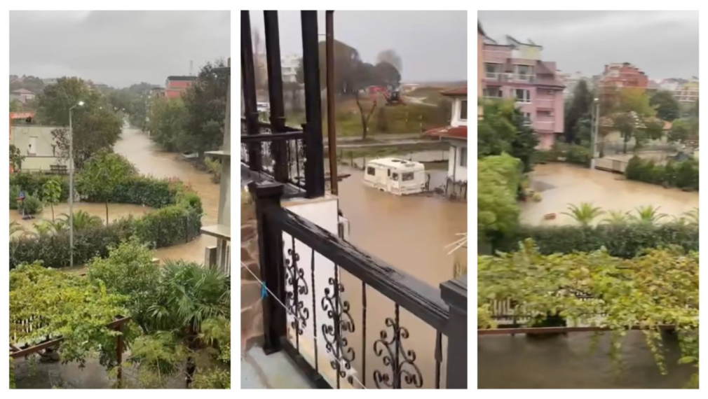 Курортът Лозенец е под вода