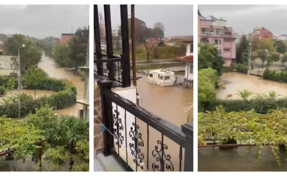 Курортът Лозенец е под вода
