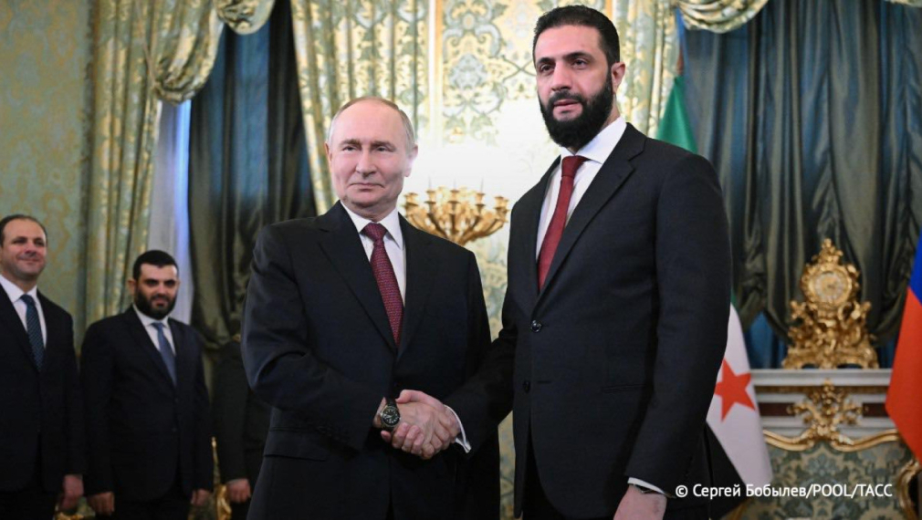Президентът Аш Шараа към Путин: Русия ще има водеща роля в развитието на Сирия