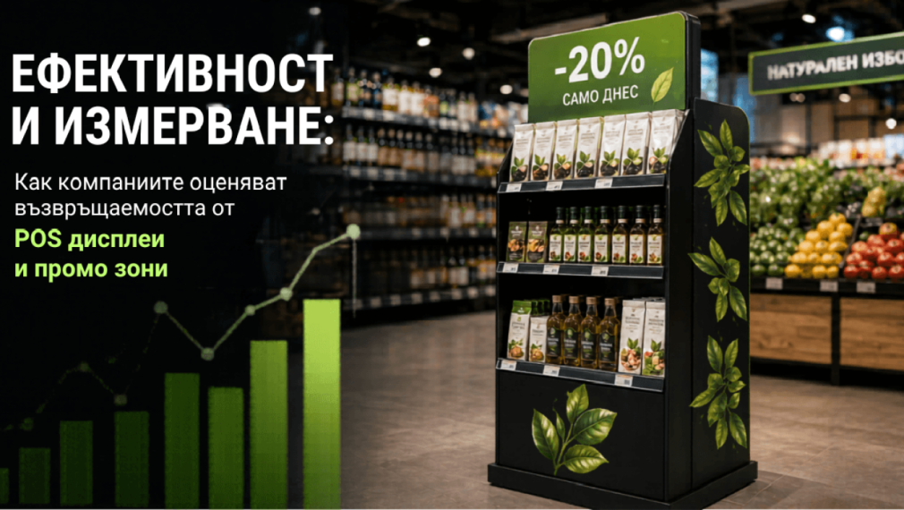 Ефективност и измерване - как компаниите оценяват възвръщаемостта от POS дисплеи и промо зони