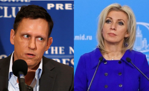 Захарова: "Палантир" участва в нацистката русофобска политика на режима на Зеленски