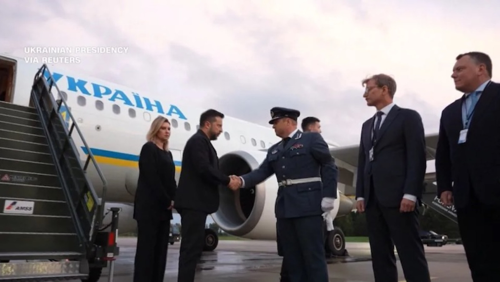Самолетът на Зеленски се разминал "на косъм" с руски дрон при полет към Норвегия
