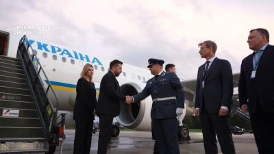 Самолетът на Зеленски се разминал "на косъм" с руски дрон при полет към Норвегия
